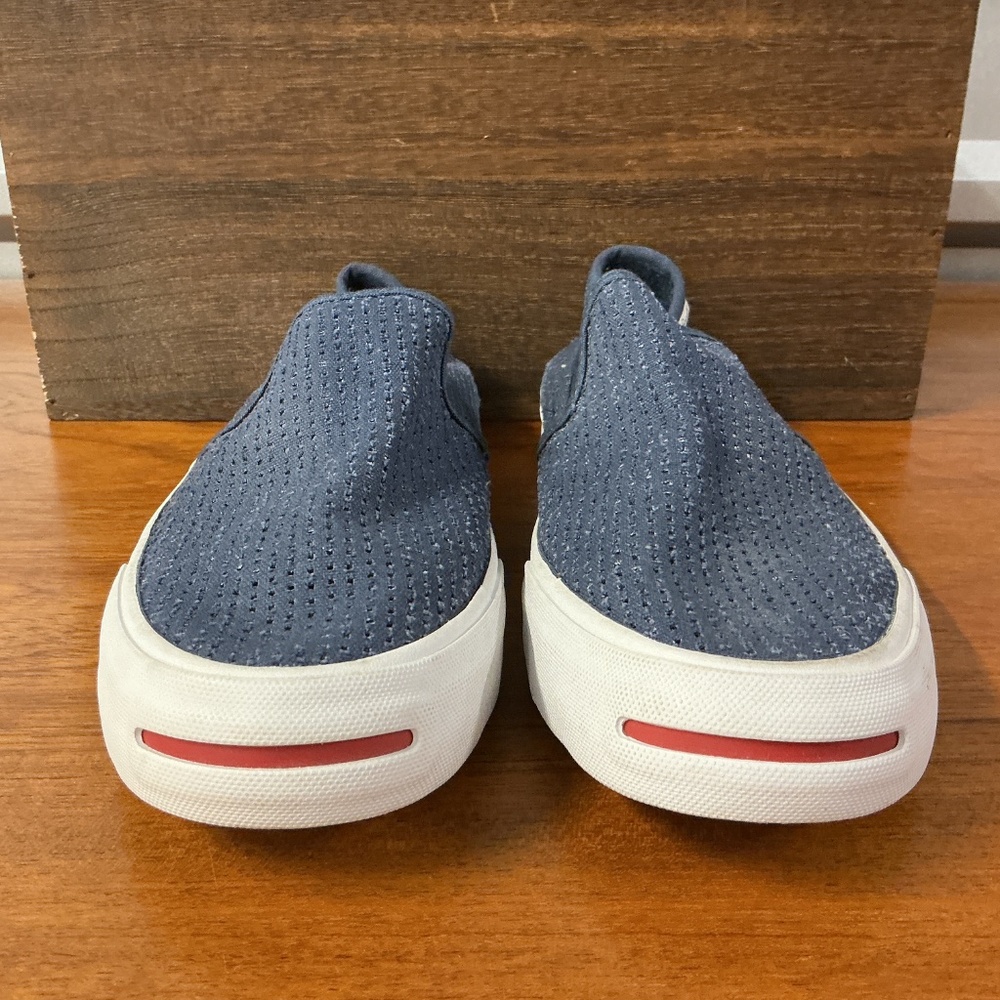 Converse Jack Purcell Women’s 8.5 Blue Perforated Slip-On Sneakers Loafer